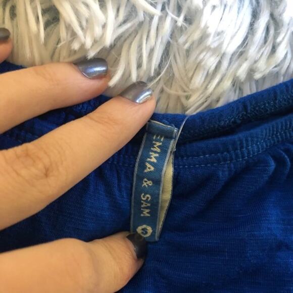 LF. Emma & Sam blue crop top shirt size small - Picture 5 of 5